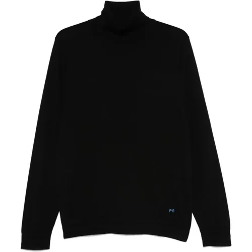 Merino Wool Sweater with Roll Neck , male, Sizes: M, S, L - Paul Smith - Modalova