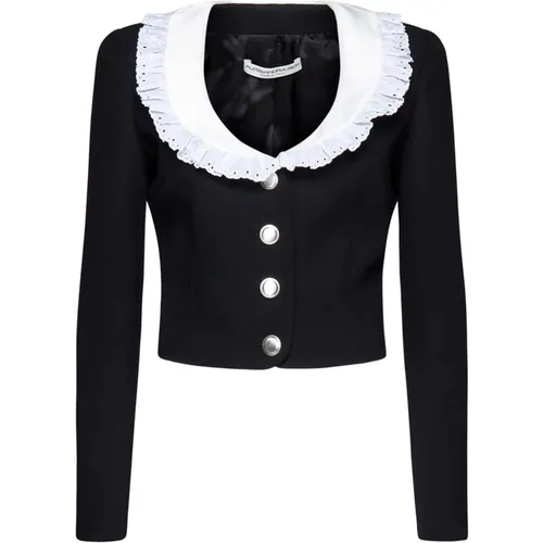 Jackets with Collar , female, Sizes: XS - Alessandra Rich - Modalova