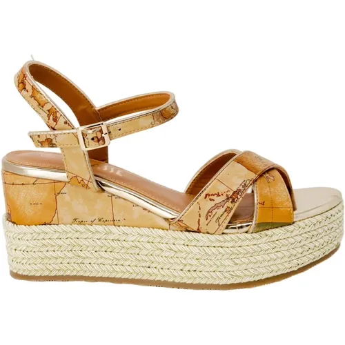 Women's Heeled Wedges Spring/Summer Collection , female, Sizes: 5 UK, 8 UK, 6 UK - Alviero Martini 1a Classe - Modalova