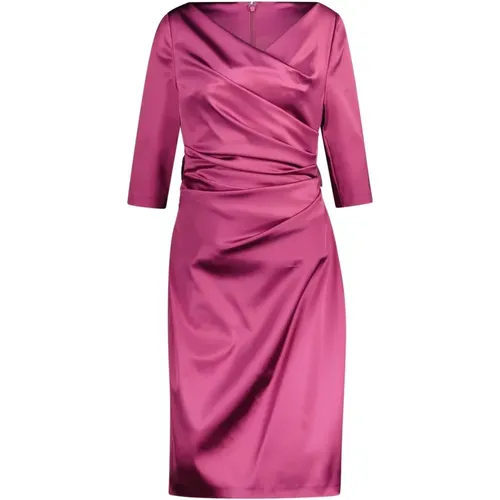 Elegant Cocktail Dress with Drapery , female, Sizes: L, 3XL, 2XL, 5XL, 4XL - Talbot Runhof - Modalova