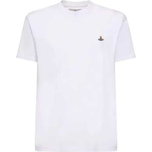 T-Shirts,Weiße Orb Logo T-Shirts und Polos - Vivienne Westwood - Modalova