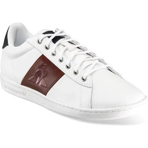 Casual Weiße Leder Sneakers mit Gummisohle , Herren, Größe: 42 EU - Le Coq Sportif - Modalova