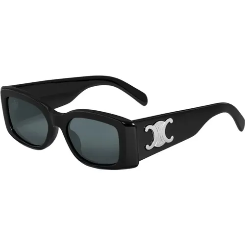 Triomphe XL Quadratische Sonnenbrille Schwarz Grau,Sunglasses - Celine - Modalova