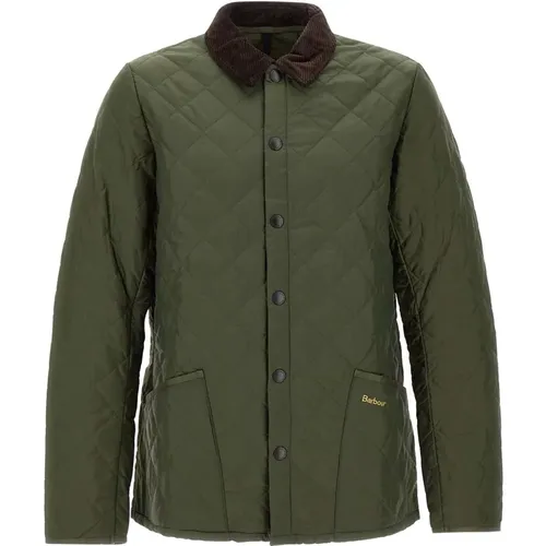 Quilted Jacket with Velvet Collar , male, Sizes: M, S, L - Barbour - Modalova
