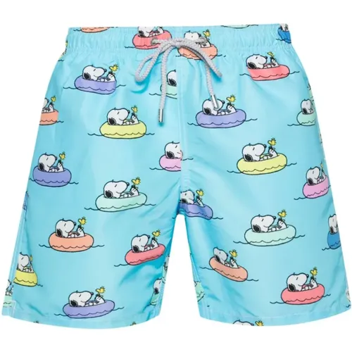 Chillin Snoopy Swim Shorts , male, Sizes: 3XL - MC2 Saint Barth - Modalova