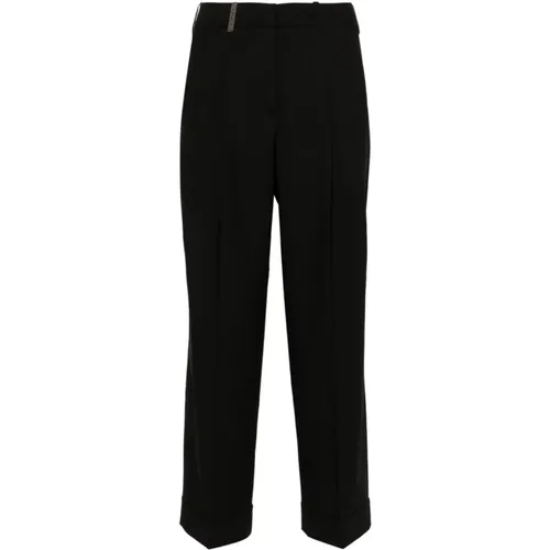 Trousers Womens Fashion Aw24 , female, Sizes: 2XS, S, XS - PESERICO - Modalova