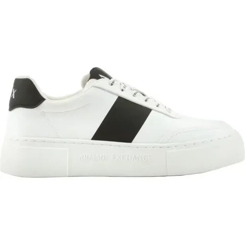 Elegant Women`s Sneakers with Black Accents , female, Sizes: 7 UK, 3 UK - Armani Exchange - Modalova