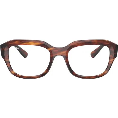 Striped Havana Eyewear Frames , Damen, Größe: 54 MM - Ray-Ban - Modalova