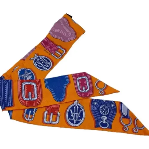 Pre-owned Silk scarves , female, Sizes: ONE SIZE - Hermès Vintage - Modalova