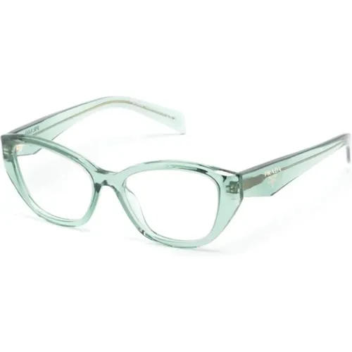 Grüne Optische Brille Stilvoll und vielseitig , Damen, Größe: 53 MM - Prada - Modalova