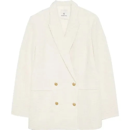 Elegant Jasmine Blazer in Ivory , female, Sizes: S, XS - Anine Bing - Modalova