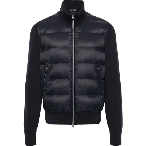 Goose and cotton down jacket , male, Sizes: 2XL, L - Tom Ford - Modalova