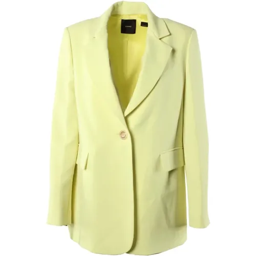 Yellow Blazer for Women , female, Sizes: M, S - pinko - Modalova