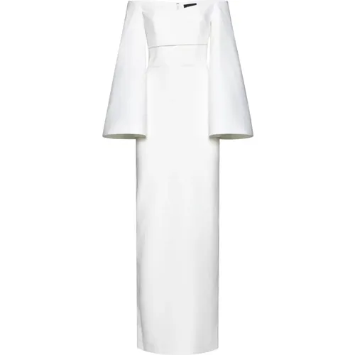 Weiße Kleider für Frauen , Damen, Größe: L - Solace London - Modalova