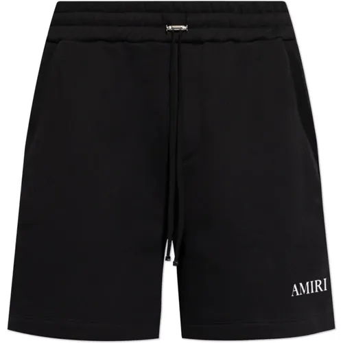 Baumwollshorts mit bedrucktem Logo , Herren, Größe: L - Amiri - Modalova