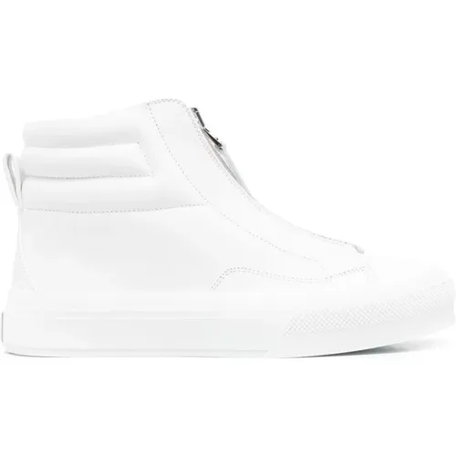 High-Top Leder-Sneakers mit Reißverschluss , Damen, Größe: 37 EU - Givenchy - Modalova