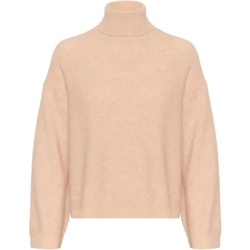 Sljessie Pullover Strick Semolina Melange , Damen, Größe: L - Soaked in Luxury - Modalova