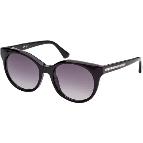 Schwarze/Dunkelgraue Sonnenbrille , unisex, Größe: 54 MM - WEB Eyewear - Modalova