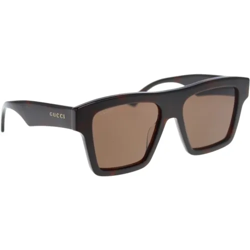 Iconic Sunglasses with Uniform Lenses , male, Sizes: 55 MM - Gucci - Modalova