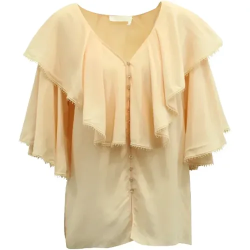 Pre-owned Silk tops , female, Sizes: M - Chloé Pre-owned - Modalova