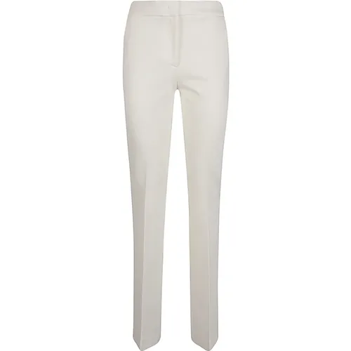 Cream Trousers with Front Closure , female, Sizes: XS, M, 2XS, S, L - Via Masini 80 - Modalova