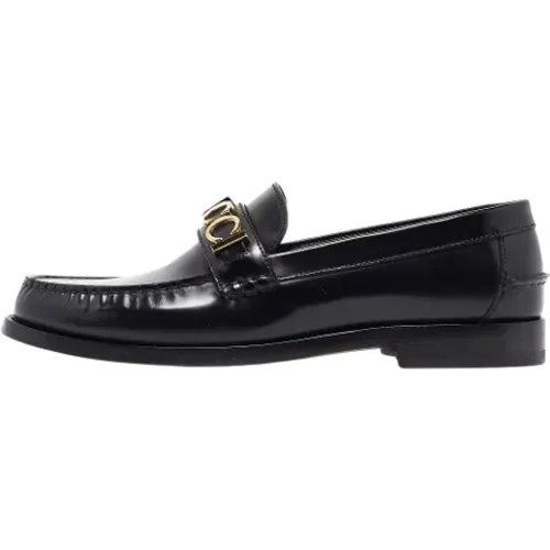Pre-owned Leather flats , male, Sizes: 9 1/2 UK - Gucci Vintage - Modalova
