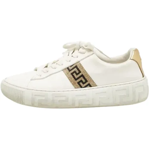 Pre-owned Leder sneakers - Versace Pre-owned - Modalova