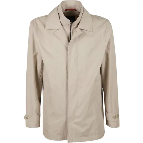 Fay , Coats ,Beige male, Sizes: M - Fay - Modalova