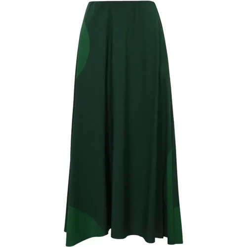 Cotton A-line Skirt All-over Print , female, Sizes: S - Liviana Conti - Modalova