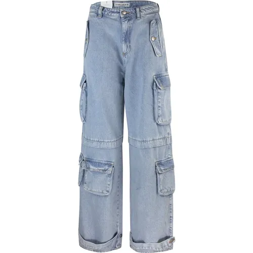 Cargo Wide Leg Low Waist Jeans , female, Sizes: W26, W25, W27 - Icon Denim - Modalova