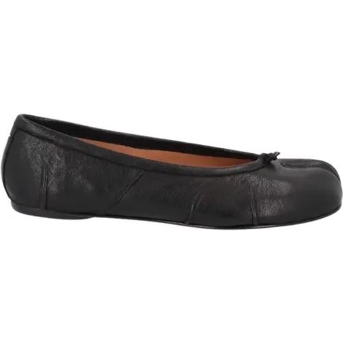 Leather Tabi Dancer Flat Shoes , female, Sizes: 3 UK, 2 1/2 UK, 3 1/2 UK - Maison Margiela - Modalova