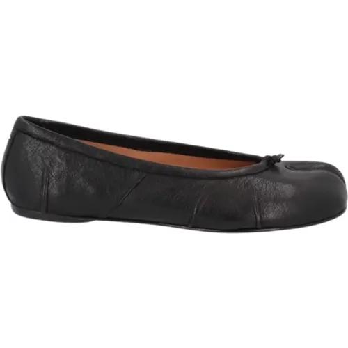 Leather Tabi Dancer Flat Shoes , female, Sizes: 3 UK - Maison Margiela - Modalova