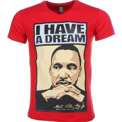 Martin Luther King I Have A Dream - T Shirt Men - 2302R , male, Sizes: 2XL, XL, L, M - Local Fanatic - Modalova