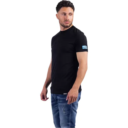 Icon Unterwäsche T-Shirt Herren Schwarz/Blau - Dsquared2 - Modalova