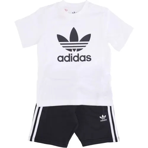 Kinder T-Shirt Set - Weiß/Schwarz - Adidas - Modalova