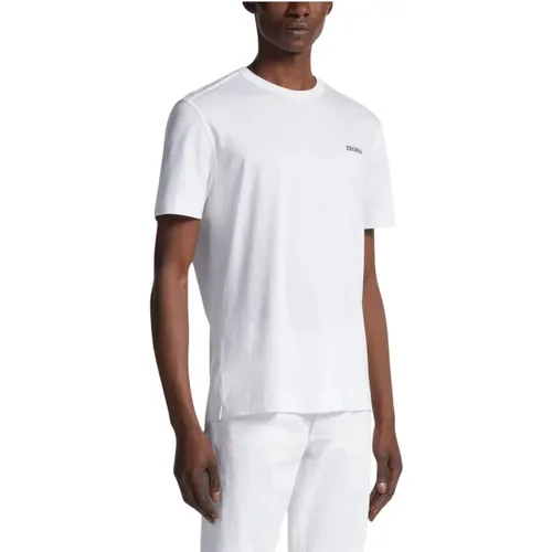 Weiße T-Shirts & Polos für Männer , Herren, Größe: XL - Ermenegildo Zegna - Modalova