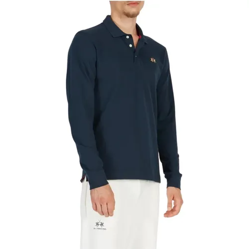 Stretch Cotton Men's Polo Shirt , male, Sizes: L - LA MARTINA - Modalova