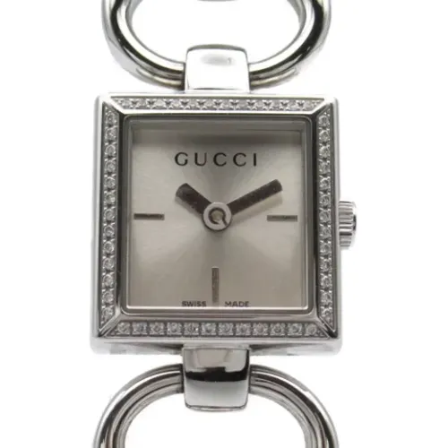 Pre-owned Stainless Steel watches , female, Sizes: ONE SIZE - Gucci Vintage - Modalova