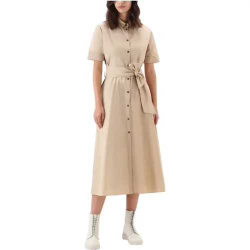 Popeline Langes Kleid Woolrich - Woolrich - Modalova