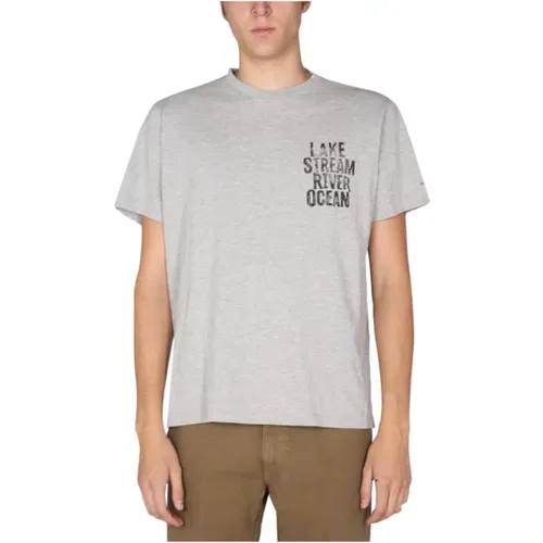 Gedrucktes T-Shirt , Herren, Größe: M - Engineered Garments - Modalova
