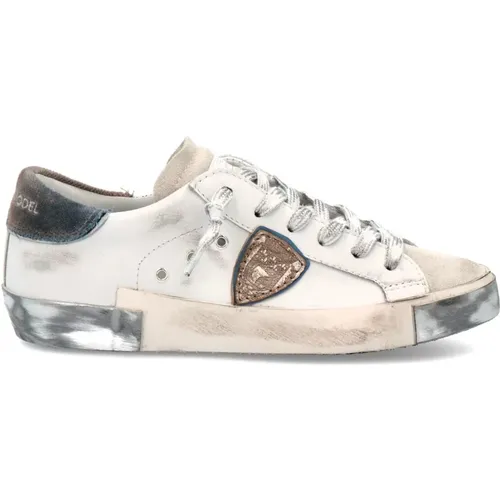 Low Top Sneakers with Unique Design , female, Sizes: 6 UK, 2 UK - Philippe Model - Modalova