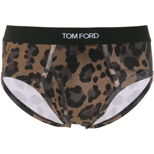 Leopardenmuster Baumwollunterwäsche - Tom Ford - Modalova