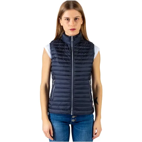 Blau gesteppte ärmellose Jacke , Damen, Größe: 2XS - Colmar - Modalova