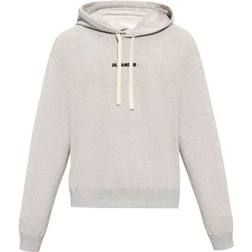 Logo-printed hoodie , male, Sizes: M, S, 2XL, XL, L - Jil Sander - Modalova