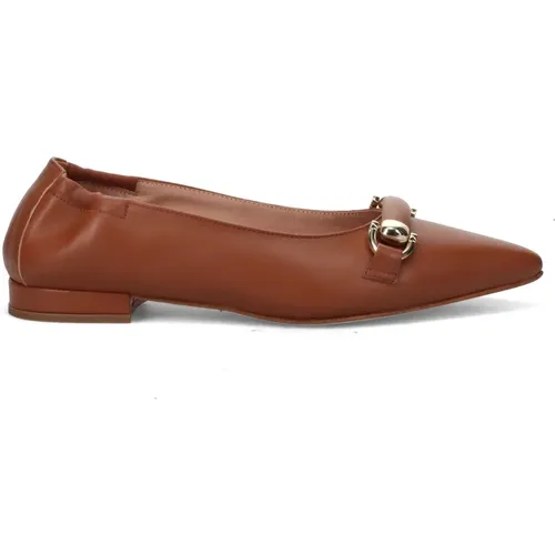 Flat shoes Leather , female, Sizes: 4 UK, 3 UK, 5 UK, 6 UK - Sangiorgio - Modalova