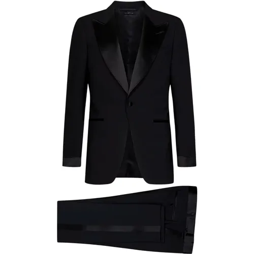 Single Breasted Suit - Timeless Classic , male, Sizes: L, 2XL - Tom Ford - Modalova