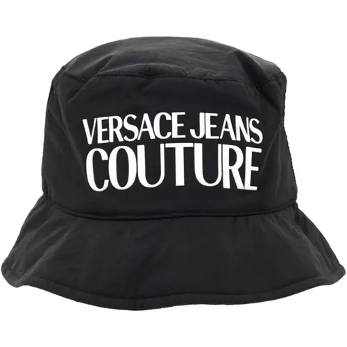 Logo-Print Bucket Hat , Herren, Größe: S - Versace - Modalova