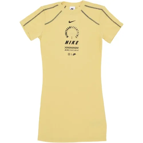 Sportswear Dress Saturn Gold , Damen, Größe: M - Nike - Modalova
