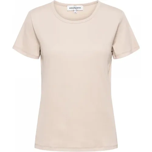 Geripptes Basic T-Shirt , Damen, Größe: S - &Co Woman - Modalova