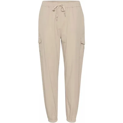 Feather Gray Cryvette Pants , female, Sizes: S, L, XL, M - Cream - Modalova